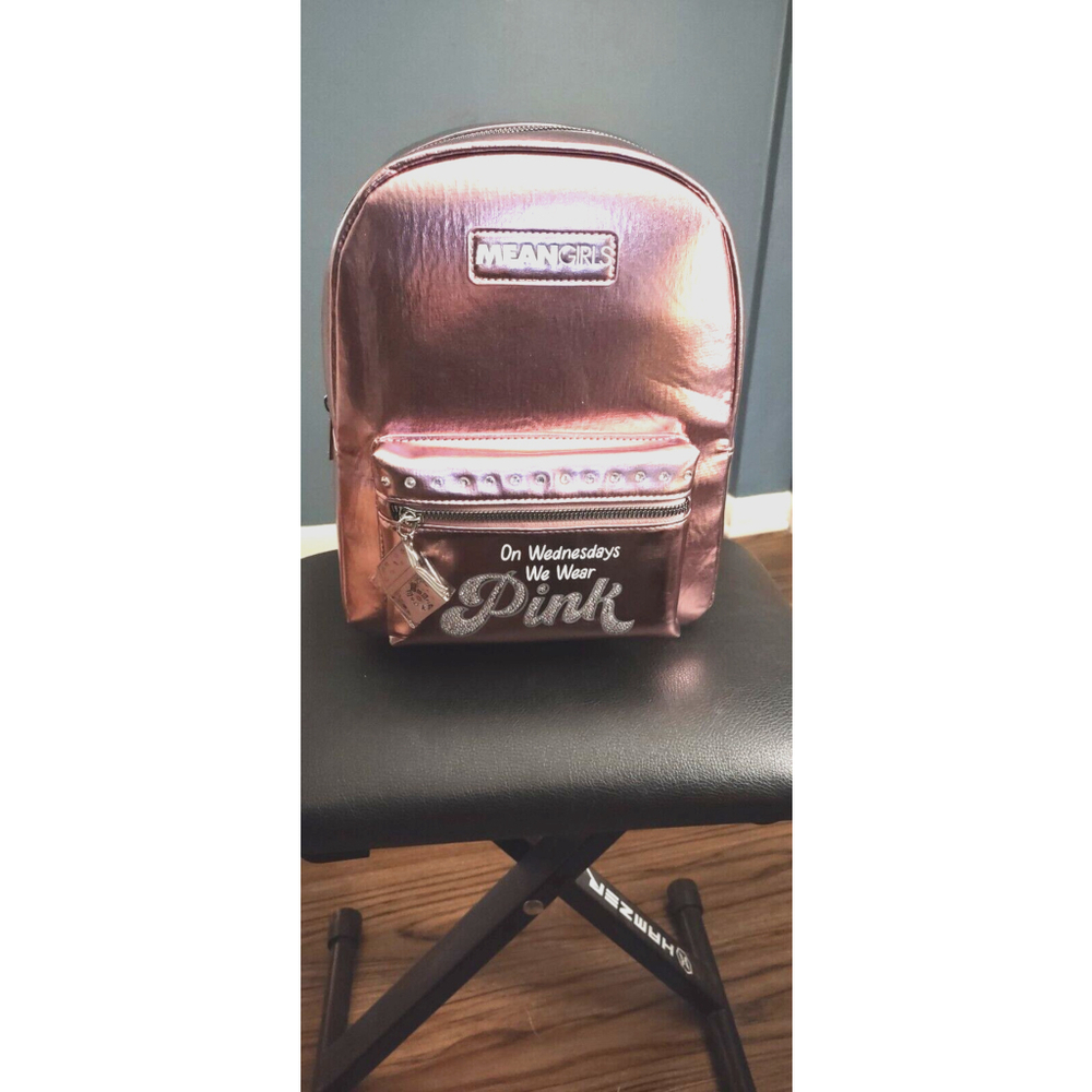 Mean Girls Metallic Pink Mini Backpack • On Wednesdays We Wear Pink • Bioworld
